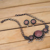 Sukkhi Marvelous Oxidised Pearl Choker Necklace Set For Women
