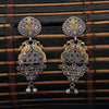 Sukkhi Eye-Catchy Peacock Oxidised Dangle Earring For Women