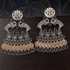 Sukkhi Fascinating Peacock Oxidised Pearl Chandbali Earring For Women