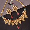 Sukkhi Exclusive Fascinating Kundan Gold Plated Pearl Choker Necklace Set for Women