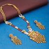 Sukkhi Equisite Charming Kundan Gold Plated Pearl Long Necklace Set for Women