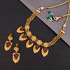 Sukkhi Shimmering Dazzling Kundan Gold Plated Pearl Choker Necklace Set for Women