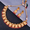 Sukkhi Mosque Design Kundan Gold Plated Pearl Choker Necklace Set for Women