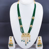 Sukkhi Alluring Gold Plated Green Pearl Long Necklace Set for Women