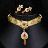 Sukkhi Marvellous Mint Kundan Gold Plated Choker Necklace Set for Women