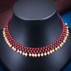 Sukkhi Trendy Tiny Gold Plated Pink Pearl Choker Necklace for Women