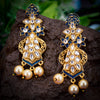 Sukkhi Gorgeous Blue Mint Kundan Gold Plated Pearl Drop Earring for Women