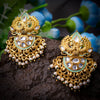 Sukkhi Peacock Green Mint Kundan Gold Plated Pearl Dangle Earring for Women