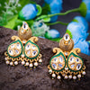 Sukkhi Marvellous Elegant Kundan Gold Plated Pearl Stud Earring for Women