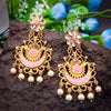 Sukkhi Glorious Classic Kundan Gold Plated Pearl Chandbali Earring for Women