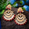 Sukkhi Splendid Gleaming Kundan Gold Plated Pearl Chandbali Earring for Women