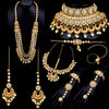 Sukkhi Marvelous Glorious Bridal Kundan Gold Plated Pearl Dulhan Set for Women