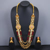 Sukkhi Brilliant String Gold Plated Pearl Long Necklace Set for Women