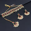 Sukkhi Creative Charming Kundan Gold Plated Pearl Choker Necklace Set for Women