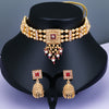 Sukkhi Modern Stunning Kundan Gold Plated Pearl Choker Necklace Set for Women