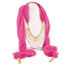 Sukkhi Excellent Gold Plated Scarf Necklace With Chain For Women