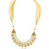 Sukkhi Astonishing Gold Plated Scarf Necklace With Chain For Women-1