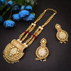 Sukkhi Resplendent 2 String Gold Plated Necklace Set For Women