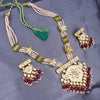 Sukkhi Eye-Catchy Gold Plated Kundan & Pearl Necklace Set For Women