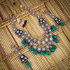 Sukkhi Enchanting Gold Plated Kundan & Pearl Choker Necklace Set For Women