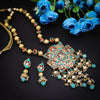 Sukkhi Gorgeous Gold Plated Kundan & Pearl Choker Necklace Set For Women